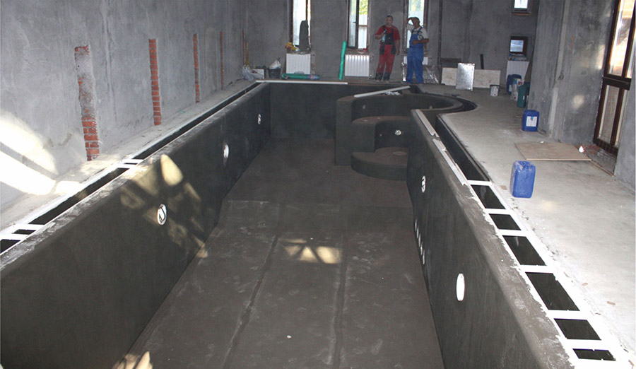 Монтаж бассейна