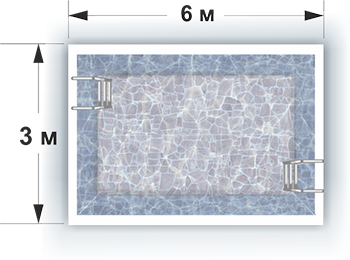 Бассейн натурального камня