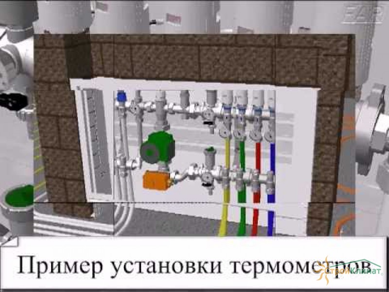 Смесительный узел для теплого пола и теплого плинтуса (арматура FAR)