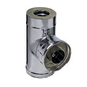 Сэндвич-тройник FERRUM 90гр. (430/0,8мм + оц.) Ф180х280