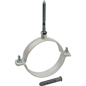 Хомут Stout крепежный DN100, для крепления к стене