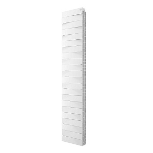 Биметаллический секционный радиатор отопления Royal Thermo PianoForte Tower Bianco Traffico 300 / 22 секций нижнее правое подключение