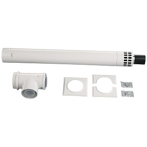 Комплект дымохода Bosch коаксиальный 80/110 с ветрозащитой, AZ266/1, L=830