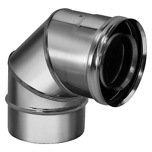 Отвод Вулкан VCR d130/200 90 град. коаксиальный