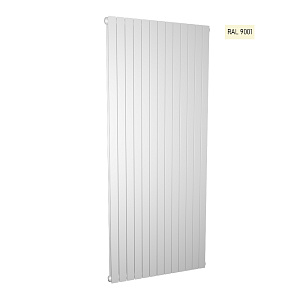 Стальной трубчатый радиатор отопления КЗТО Соло В 2, двухтрубный, 1750 10 секций Ral 9001 (Кремово-белый)