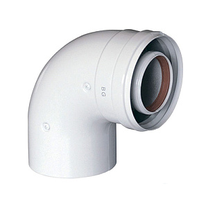 Коаксиальный отвод Baxi 90гр., диам. 80/125 мм