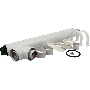 Дымоход коаксиальный Stout для прохода через стену универсальный комплект