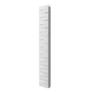Биметаллический секционный радиатор отопления Royal Thermo PianoForte Tower Bianco Traffico 200 / 22 секций нижнее правое подключение