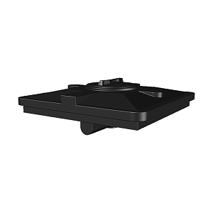 Бак для душа Aquatech 120 литров 950x950x305, черный