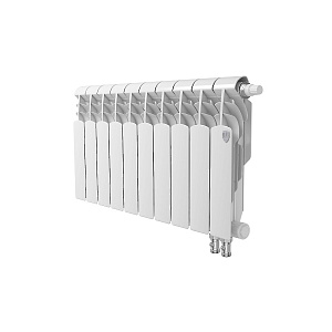 Биметаллический секционный радиатор отопления Royal Thermo Vittoria 350 / 10 секций нижнее правое подключение
