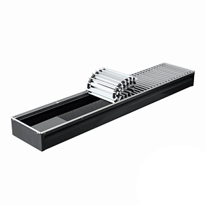 Внутрипольный конвектор с естественной конвекцией КЗТО Бриз 200х120х1200