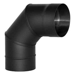 Отвод Вулкан VBR d160 90 град. нерж. 0,8 черный