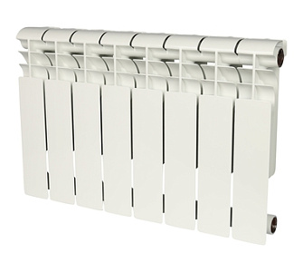 Биметаллический секционный радиатор отопления Rommer Profi Bm 500 (Bi 500-80-150) / 8 секций