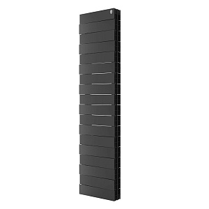 Биметаллический секционный радиатор отопления Royal Thermo PianoForte Tower Noir Sable 300 / 18 секций нижнее правое подключение