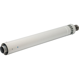 Труба Stout DN60/100 конечный участок 900 мм дымохода для горизонт.прохода через стену с оголовком из нерж. Стали