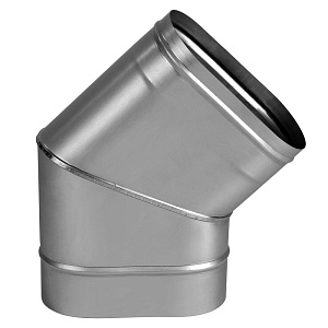 Отвод Вулкан VOG d120x240 овальный 45 град.