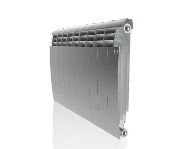 Биметаллический секционный радиатор отопления Royal Thermo Biliner Satin Silver 500 / 10 секций