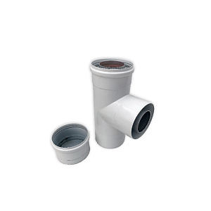 Т-образное соединение Camino со сливом конденсата 60/100 (TR.6060)