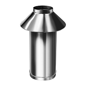 Труба Вулкан VCR d180/280 L1000 с зонтом коаксиальная CCRHD