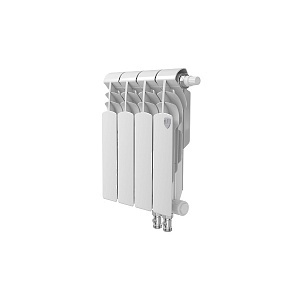 Биметаллический секционный радиатор отопления Royal Thermo Vittoria 350 / 4 секции нижнее правое подключение