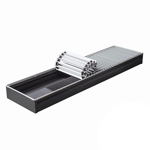 Внутрипольный конвектор с естественной конвекцией КЗТО Бриз 260х120х1000