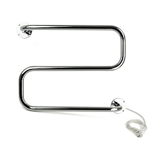 Полотенцесушитель электрический Деви Devirail S-образный тип H40, хром