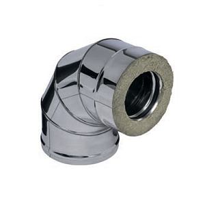 Сэндвич-колено FERRUM 90гр. (430/0,5мм + оц.) Ф80х160