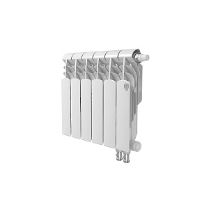 Биметаллический секционный радиатор отопления Royal Thermo Vittoria 350 / 6 секций нижнее правое подключение