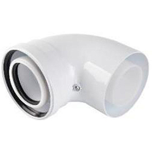 Отвод Rommer конденсационный угол 90гр. 60/100