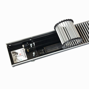 Внутрипольный конвектор с вентилятором KVZ Vent 300-80-2400-6V