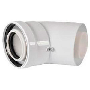 Отвод Rommer конденсационный угол 45гр. 60/100