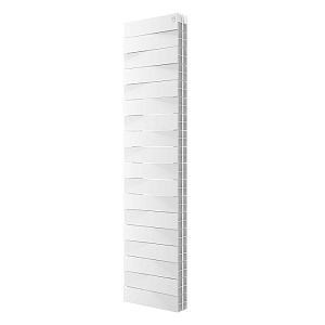 Биметаллический секционный радиатор отопления Royal Thermo PianoForte Tower Bianco Traffico 300 / 18 секций нижнее правое подключение