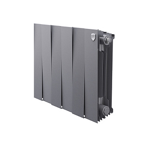 Биметаллический секционный радиатор отопления Royal Thermo PianoForte Silver Satin 300 / 1 секция