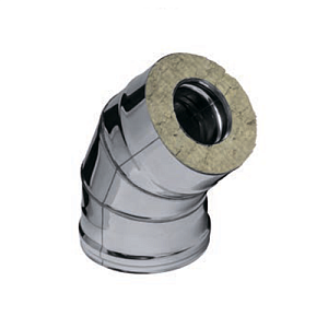 Сэндвич-колено FERRUM 135гр. (430/0,5мм + нерж.) Ф300х400