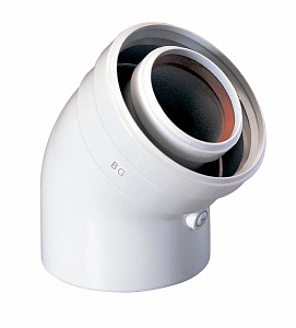 Коаксиальный отвод Baxi 45 , диам. 60/100 мм(арт. KHG71410161)